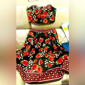 New York and Co fit and flair Skit/Top Set By Eva Mendes